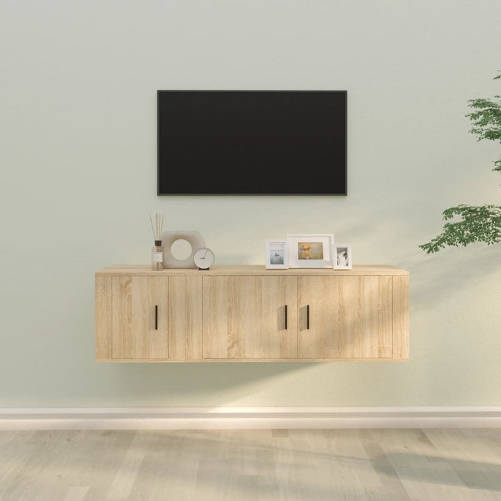 Tv-Skåp 2 Delar Konstruerat Trä