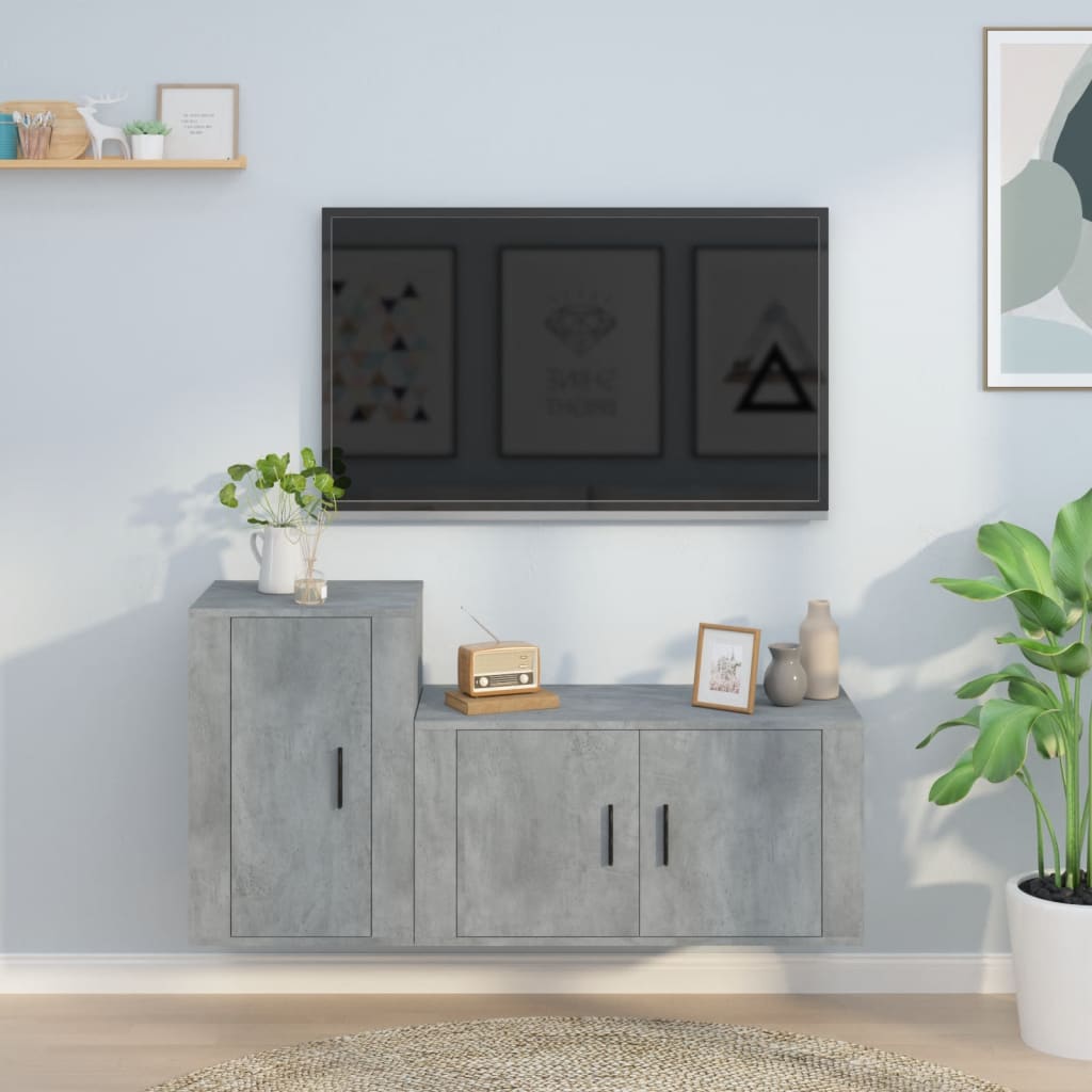 Tv-Skåp 2 Delar Konstruerat Trä