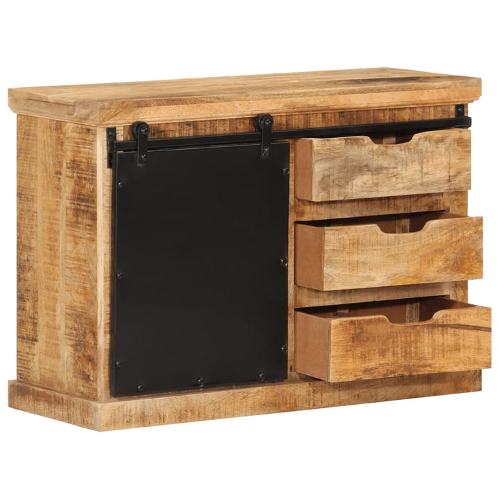Skänk 80X30X55 Cm Massivt Grovt Mangoträ