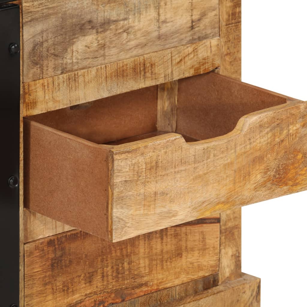 Skänk 80X30X55 Cm Massivt Grovt Mangoträ