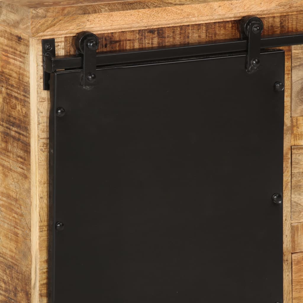 Skänk 80X30X55 Cm Massivt Grovt Mangoträ