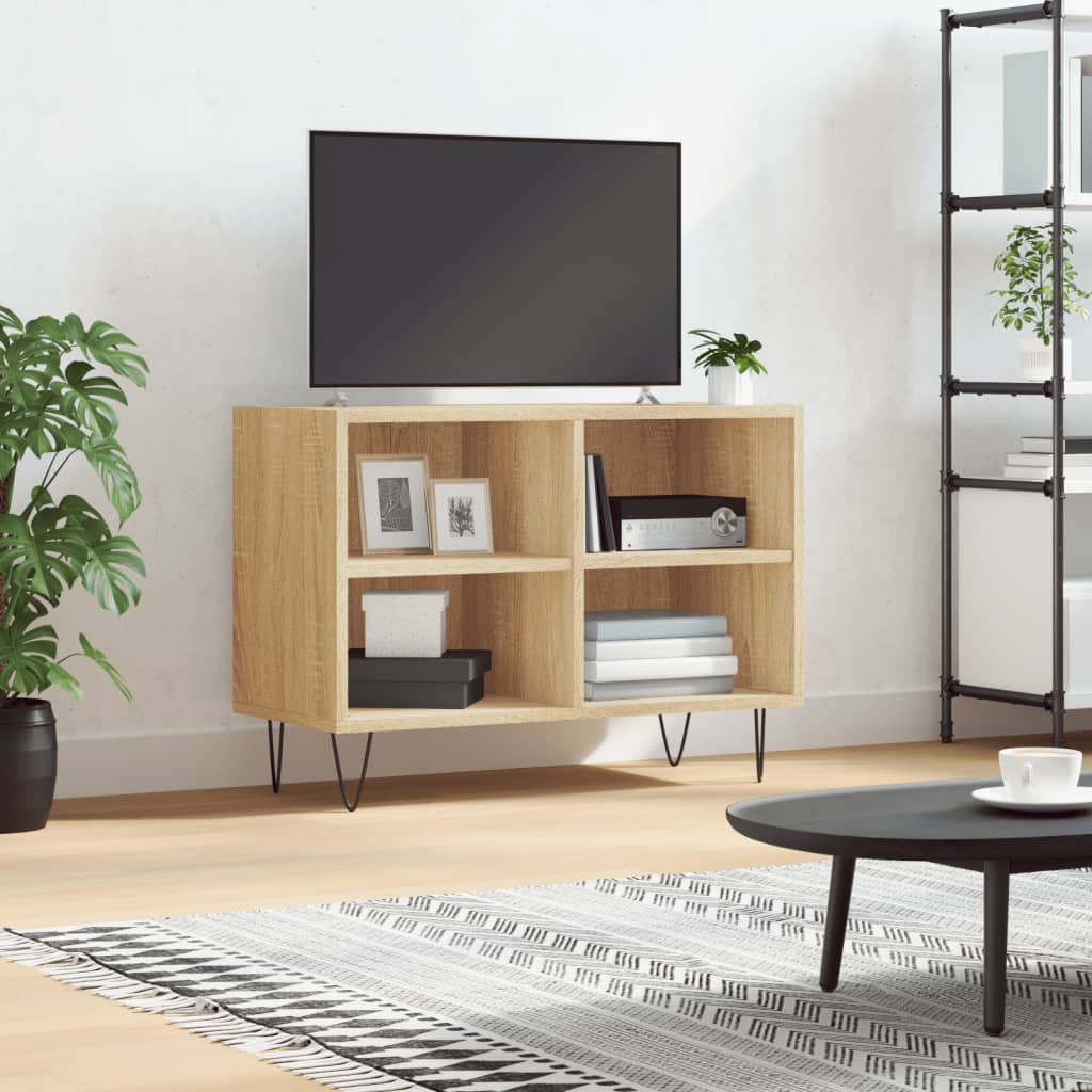 Tv-Bänk 69,5X30X50 Cm Konstruerat Trä