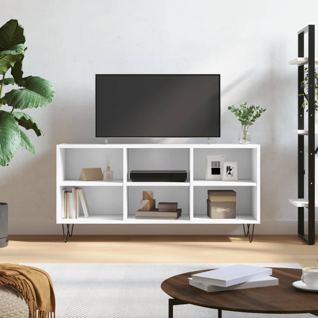 Tv-Bänk 103,5X30X50 Cm Konstruerat Trä