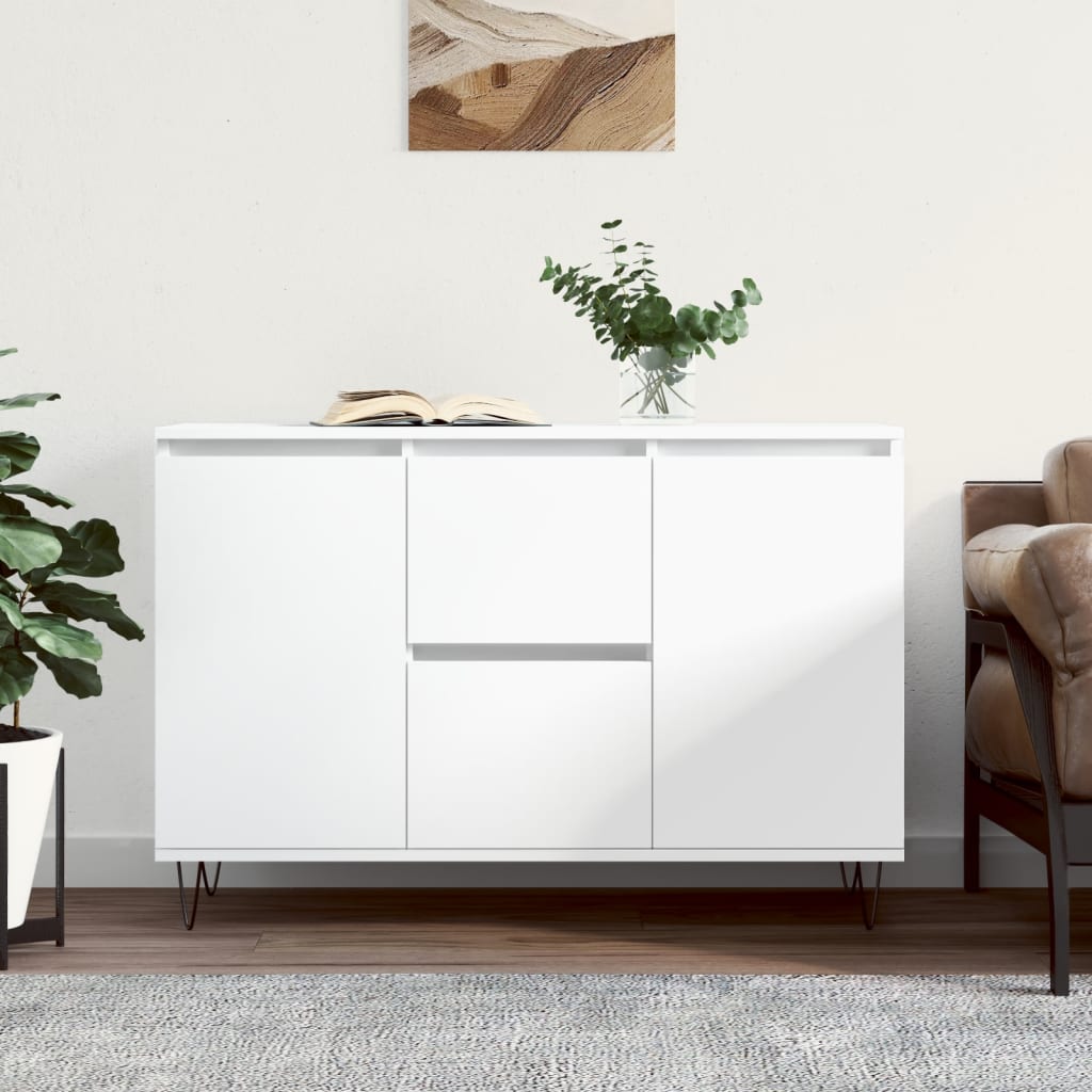 Skänk Åldrat Trä 101,5X35X70 Cm Konstruerat Trä