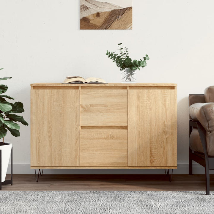 Skänk Åldrat Trä 101,5X35X70 Cm Konstruerat Trä