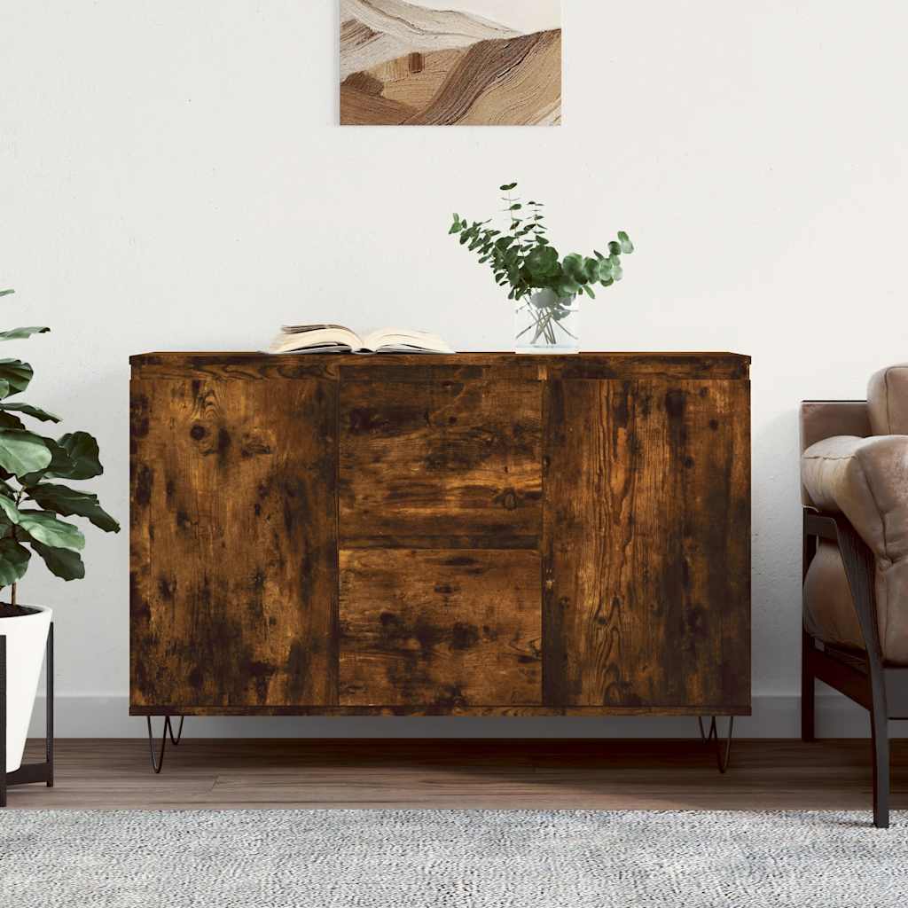 Skänk Åldrat Trä 101,5X35X70 Cm Konstruerat Trä