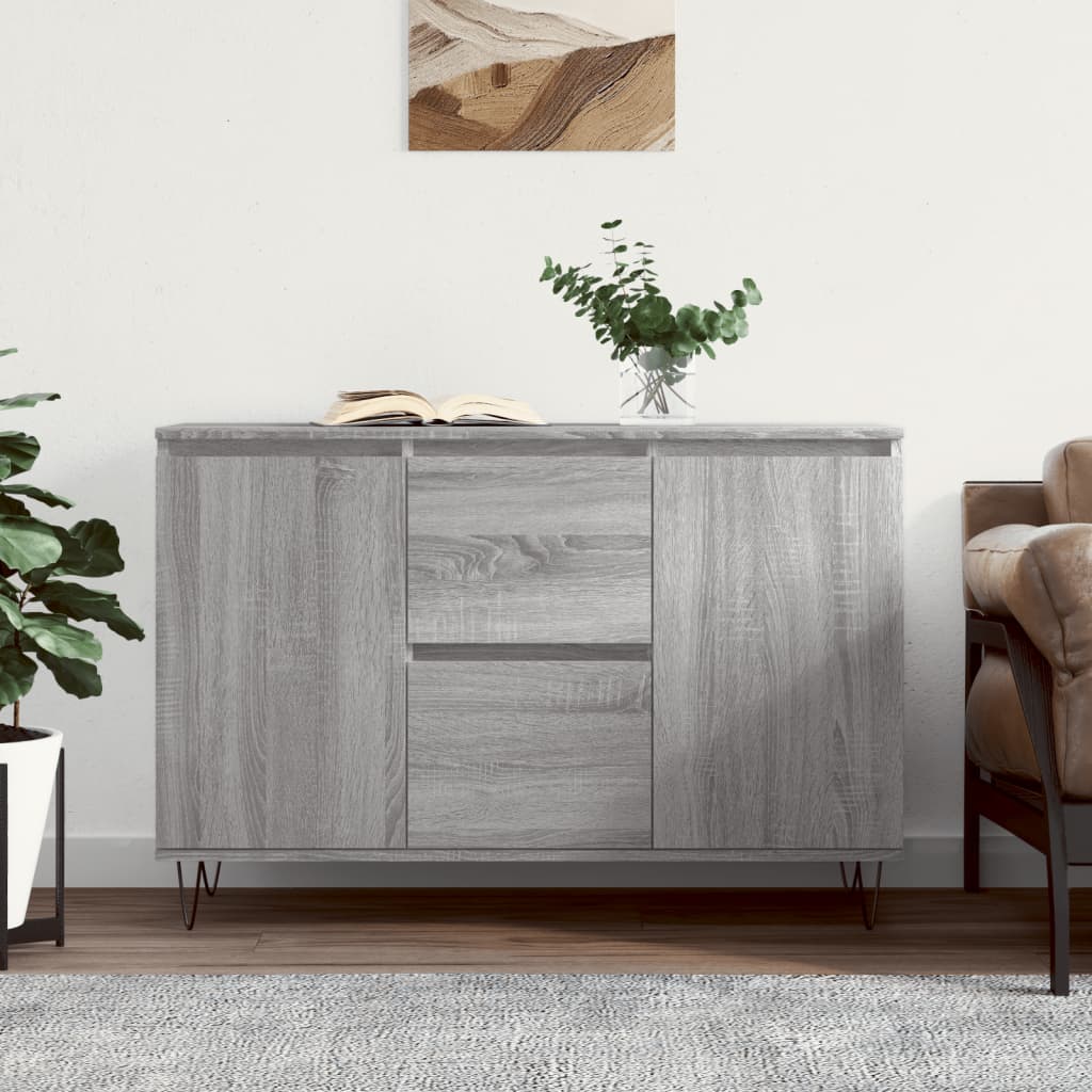 Skänk Åldrat Trä 101,5X35X70 Cm Konstruerat Trä