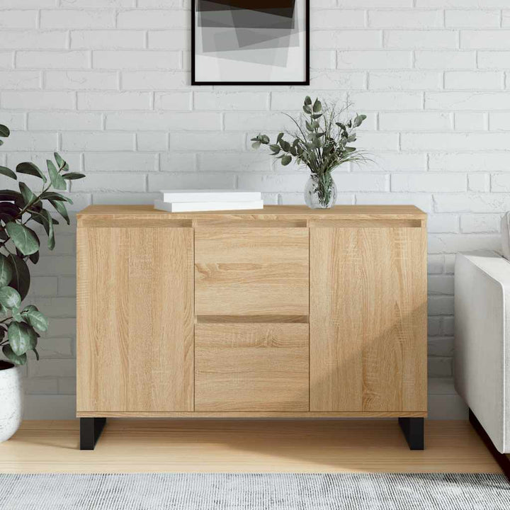 Skänk Ek 101,5X35X70 Cm Konstruerat Trä