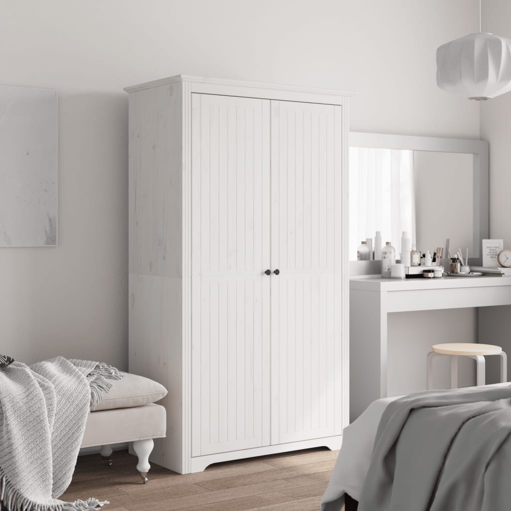 Klädskåp Bodo 99X53,5X173 Cm Massiv Furu