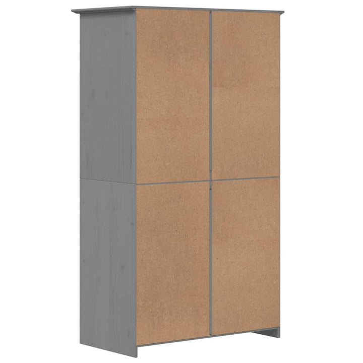 Klädskåp Bodo 99X53,5X173 Cm Massiv Furu