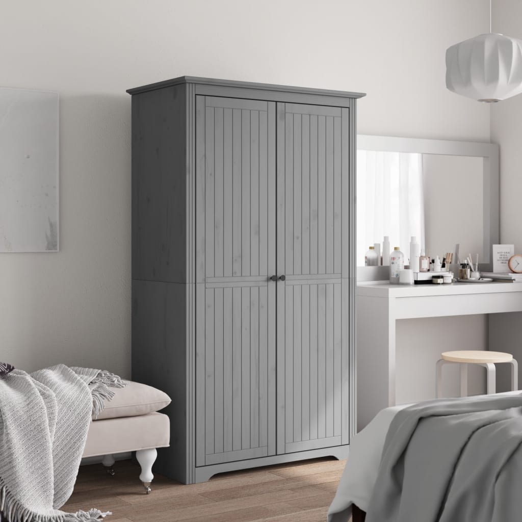 Klädskåp Bodo 99X53,5X173 Cm Massiv Furu