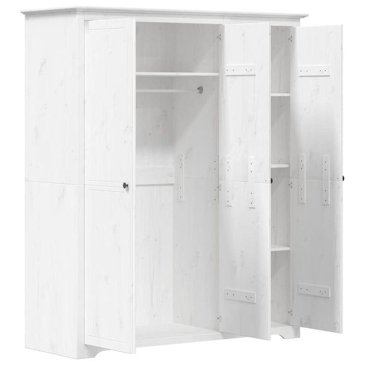 Klädskåp Bodo 146X53,5X173 Cm Massiv Furu