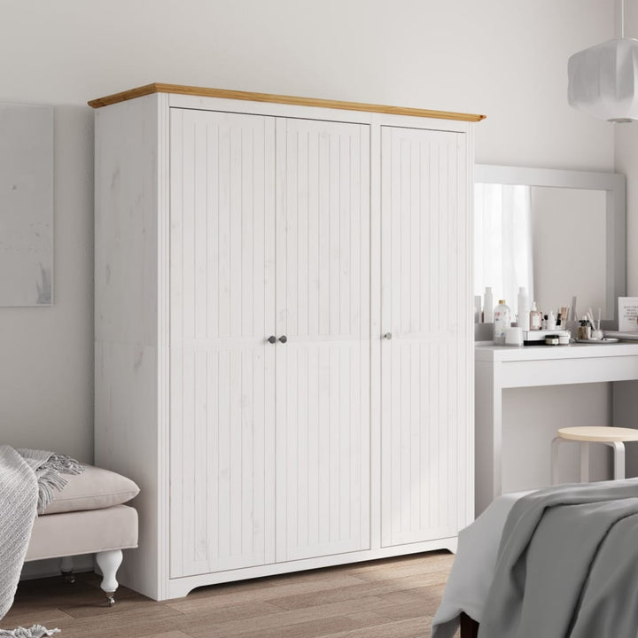 Klädskåp Bodo 99X53,5X173 Cm Massiv Furu