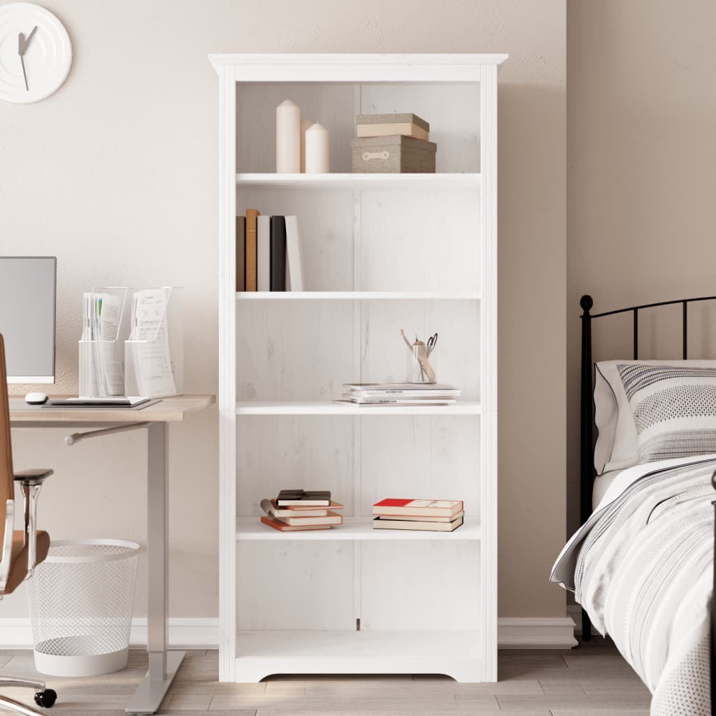 Bokhylla Bodo 82X40X173 Cm Massiv Furu 5 Hyllplan