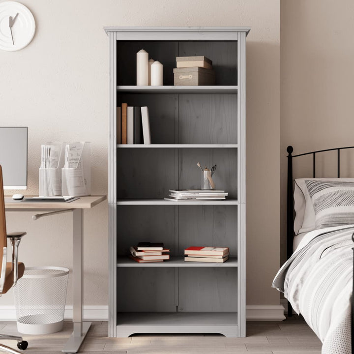 Bokhylla Bodo 82X40X173 Cm Massiv Furu 5 Hyllplan