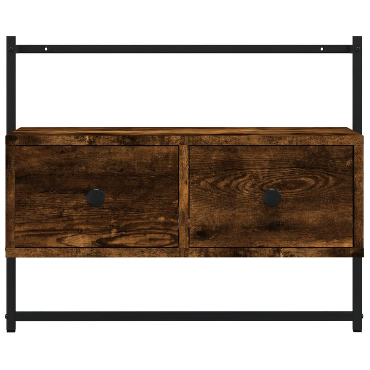 Väggmonterad Tv-Bänk 60,5X30X51 Cm Konstruerat Trä