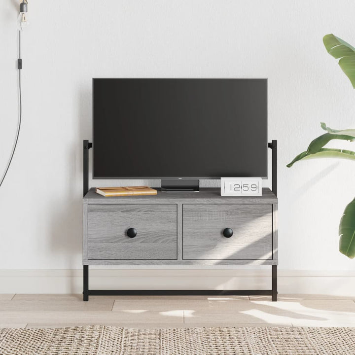 Väggmonterad Tv-Bänk 60,5X30X51 Cm Konstruerat Trä
