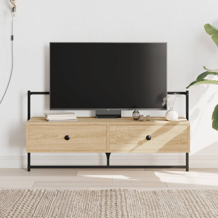 Väggmonterad Tv-Bänk 60,5X30X51 Cm Konstruerat Trä