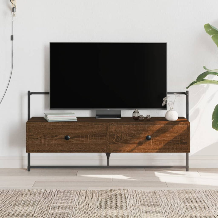 Väggmonterad Tv-Bänk 60,5X30X51 Cm Konstruerat Trä