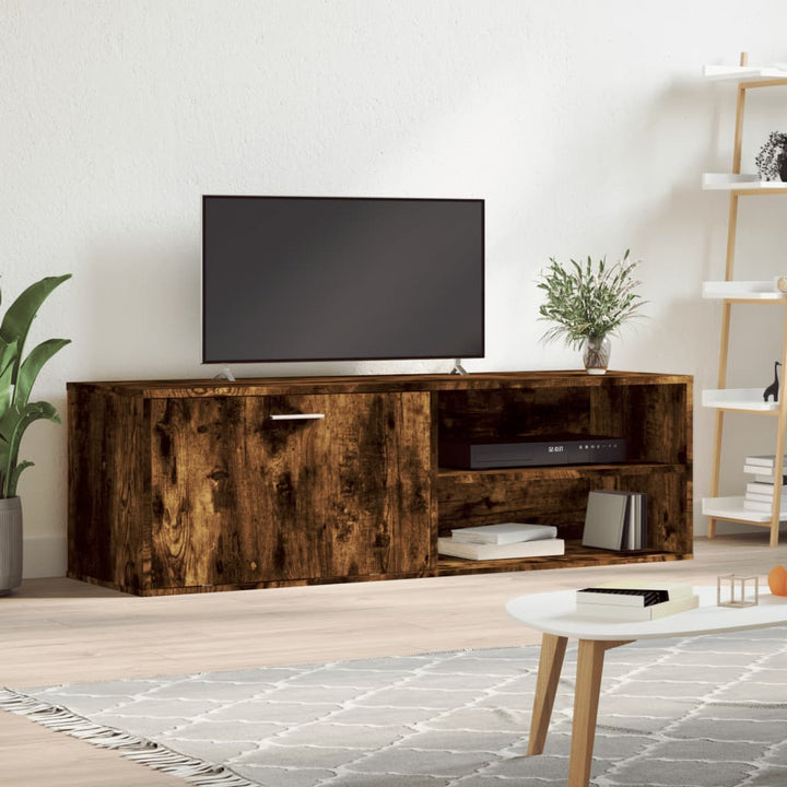 Tv-Bänk Ek 120X34X37 Cm Konstruerat Trä