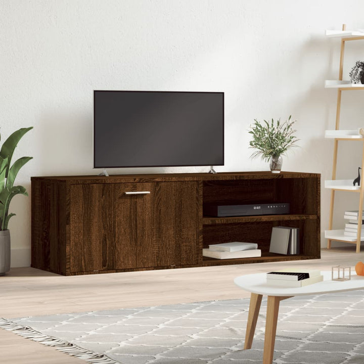 Tv-Bänk Ek 120X34X37 Cm Konstruerat Trä