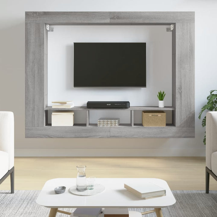 Tv-Hylla Sonoma-Ek 152X22X113 Cm Konstruerat Trä
