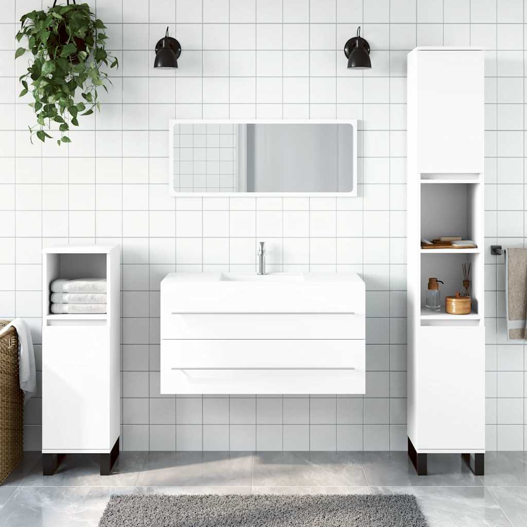 Badrumsmöbler 2 Delar Set Åldrat Trä Konstruerat Trä