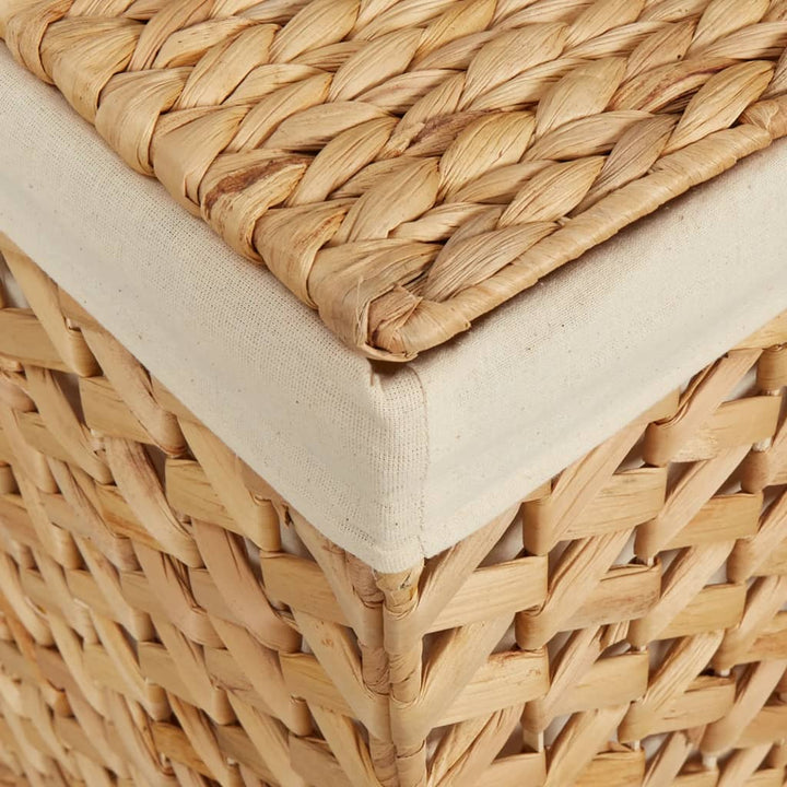 Tvättkorg Med 3 Fack 75X42,5X52 Cm Vattenhyacint
