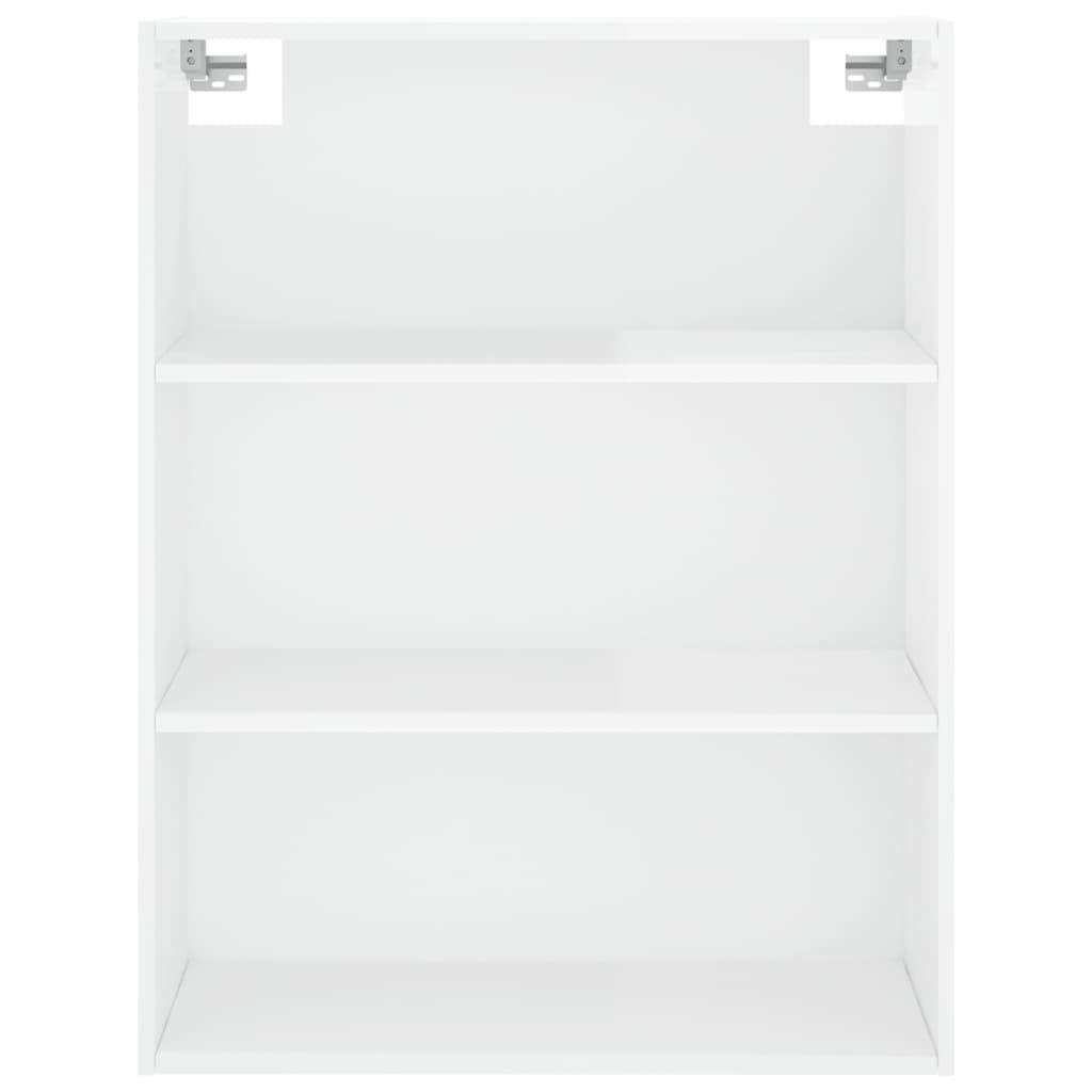 Högskåp Högglans Vit 69,5X34X180 Cm Konstruerat Trä