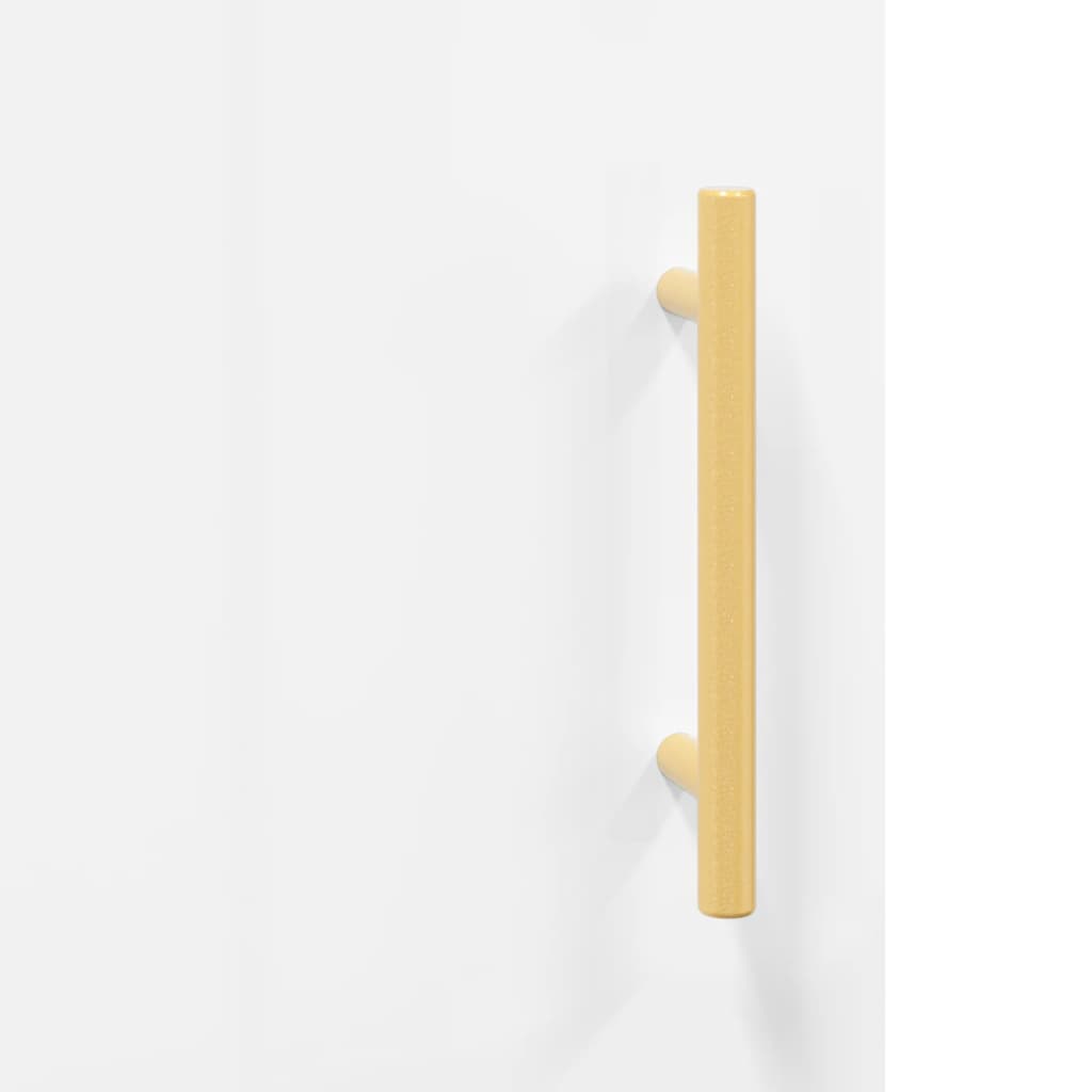Högskåp Högglans Vit 69,5X34X180 Cm Konstruerat Trä
