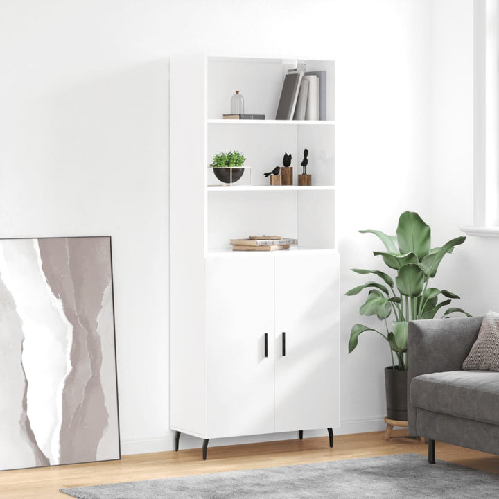 Högskåp Sonoma-Ek 69,5X34X180 Cm Konstruerat Trä