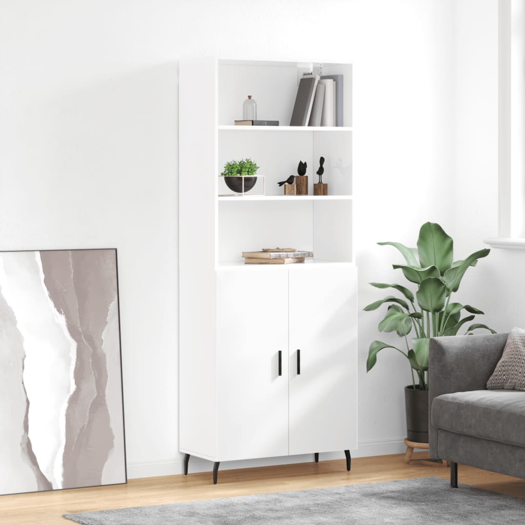 Högskåp Sonoma-Ek 69,5X34X180 Cm Konstruerat Trä