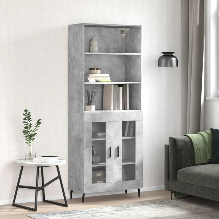 Högskåp Sonoma-Ek 69,5X34X180 Cm Konstruerat Trä