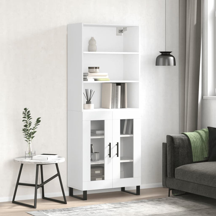 Högskåp Sonoma-Ek 69,5X34X180 Cm Konstruerat Trä