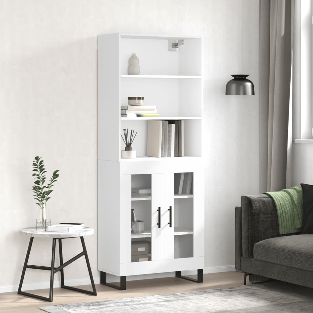 Högskåp Sonoma-Ek 69,5X34X180 Cm Konstruerat Trä