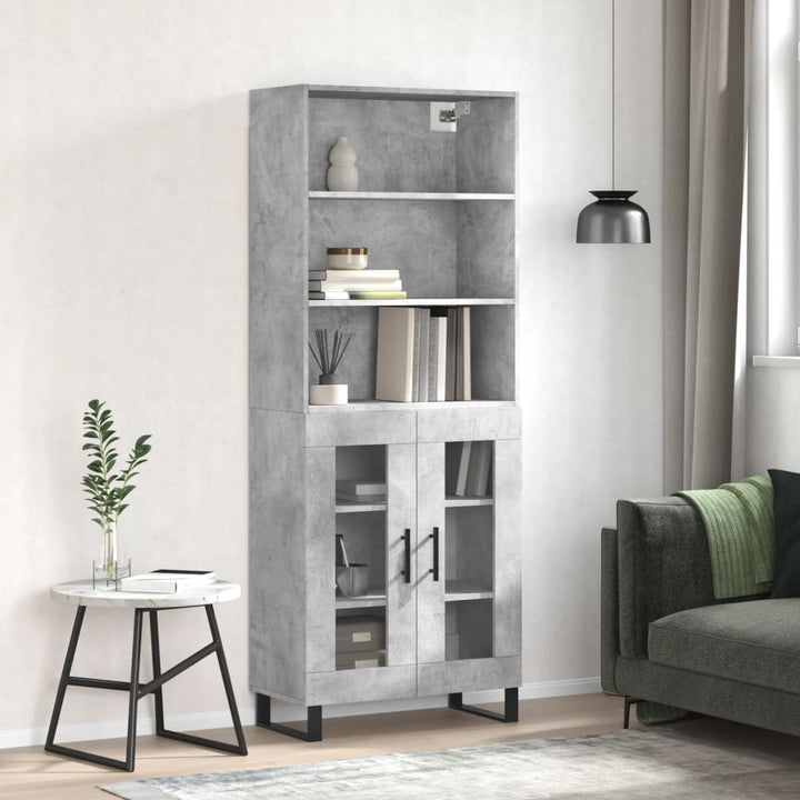 Högskåp Sonoma-Ek 69,5X34X180 Cm Konstruerat Trä