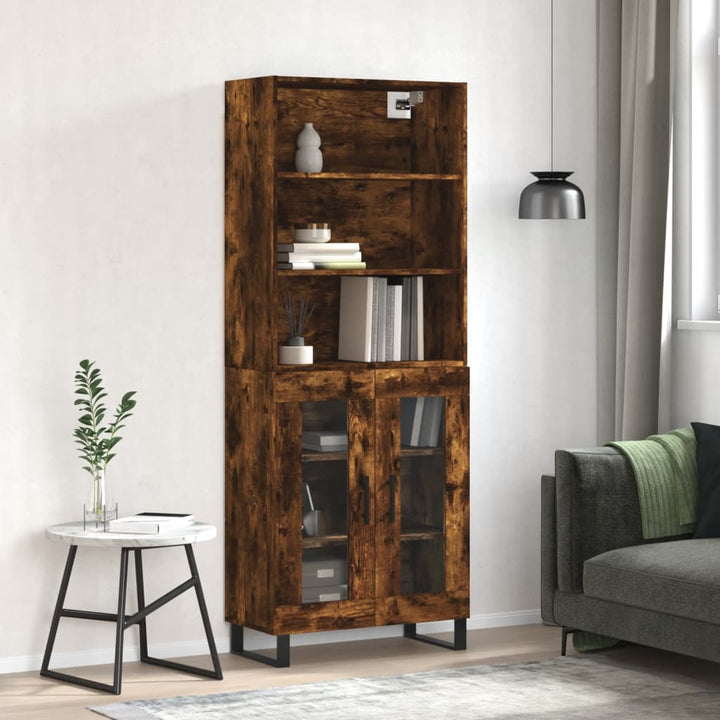 Högskåp Sonoma-Ek 69,5X34X180 Cm Konstruerat Trä