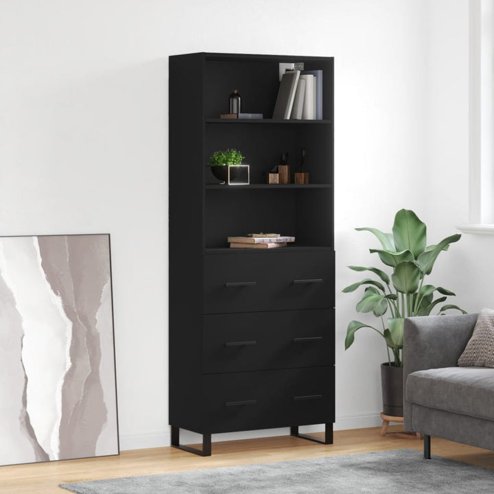 Högskåp Sonoma-Ek 69,5X34X180 Cm Konstruerat Trä