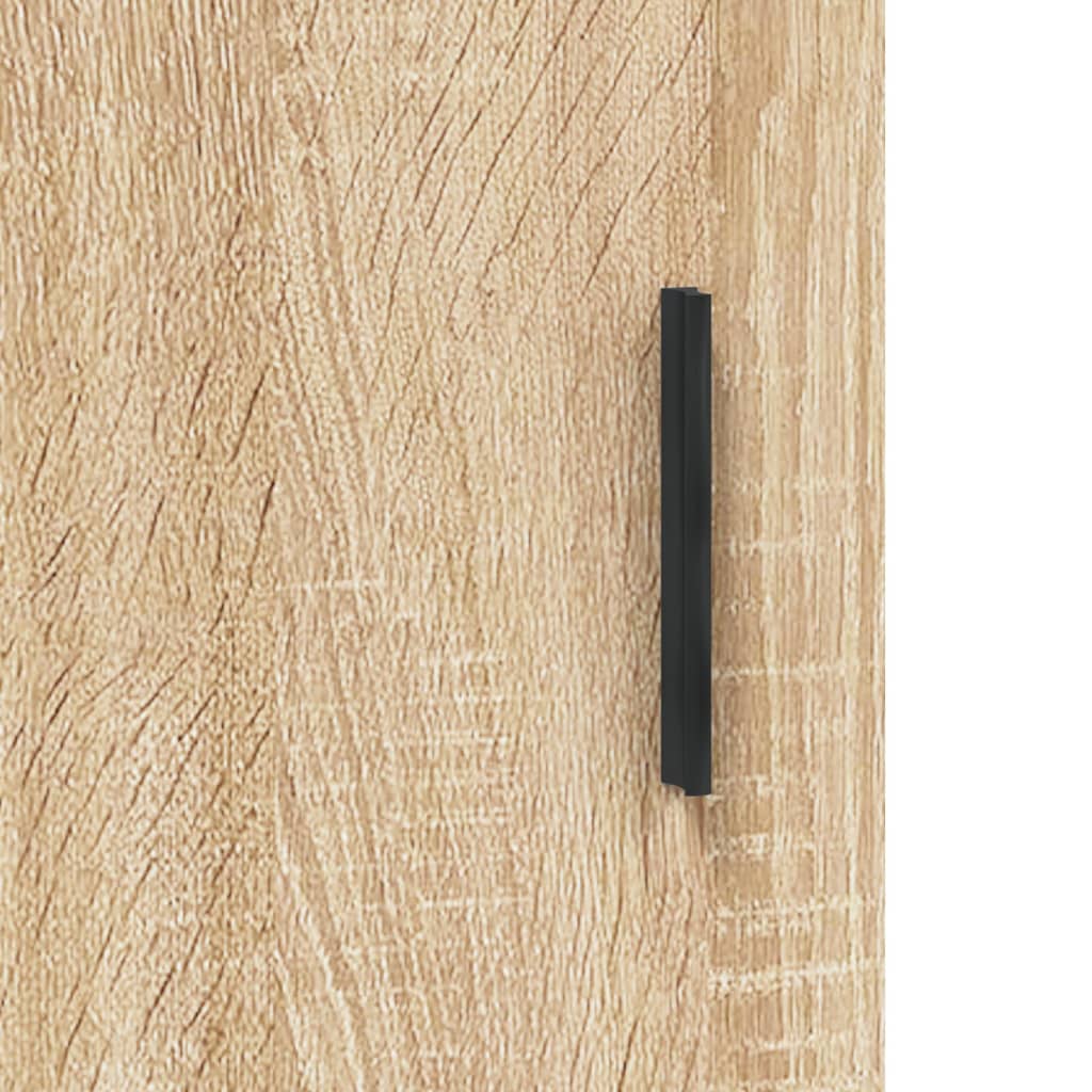 Högskåp Sonoma-Ek 69,5X34X180 Cm Konstruerat Trä