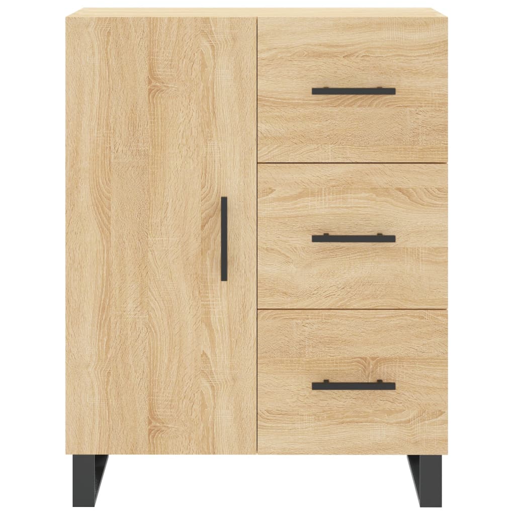 Högskåp Sonoma-Ek 69,5X34X180 Cm Konstruerat Trä