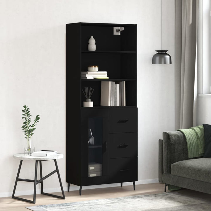 Högskåp Sonoma-Ek 69,5X34X180 Cm Konstruerat Trä