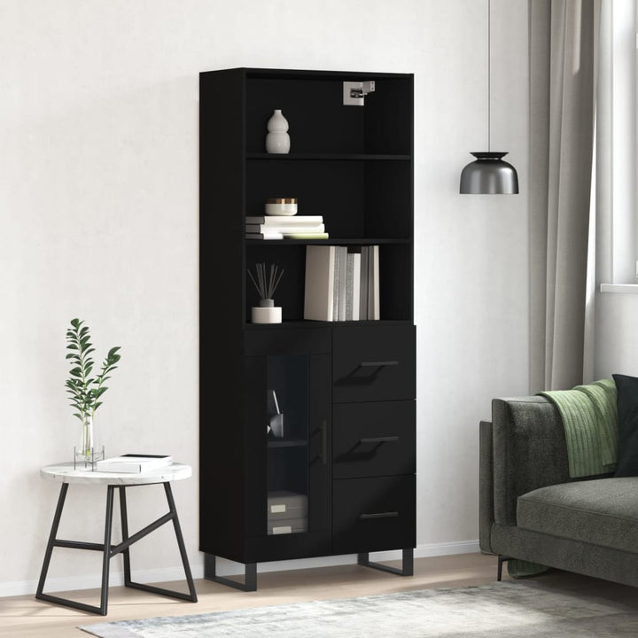 Högskåp Sonoma-Ek 69,5X34X180 Cm Konstruerat Trä