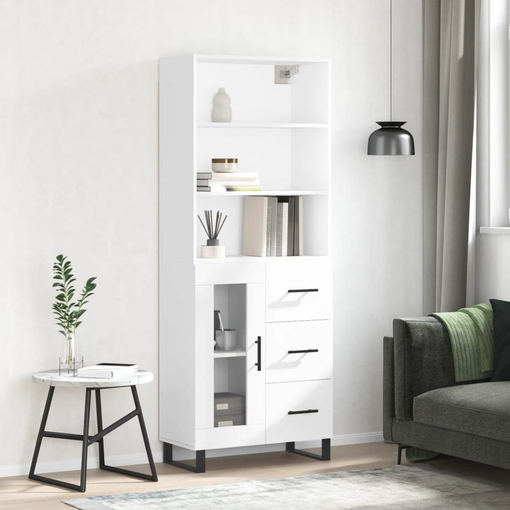 Högskåp Sonoma-Ek 69,5X34X180 Cm Konstruerat Trä