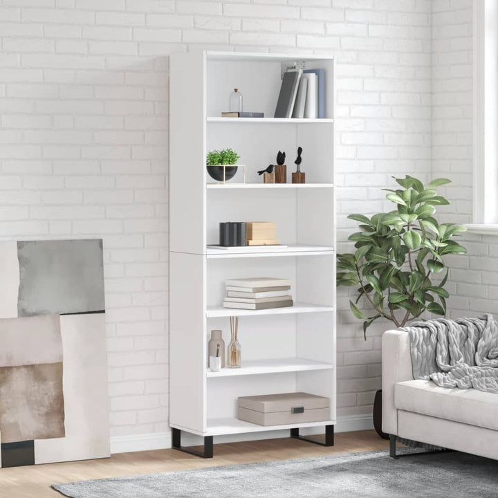Högskåp Sonoma-Ek 69,5X34X180 Cm Konstruerat Trä