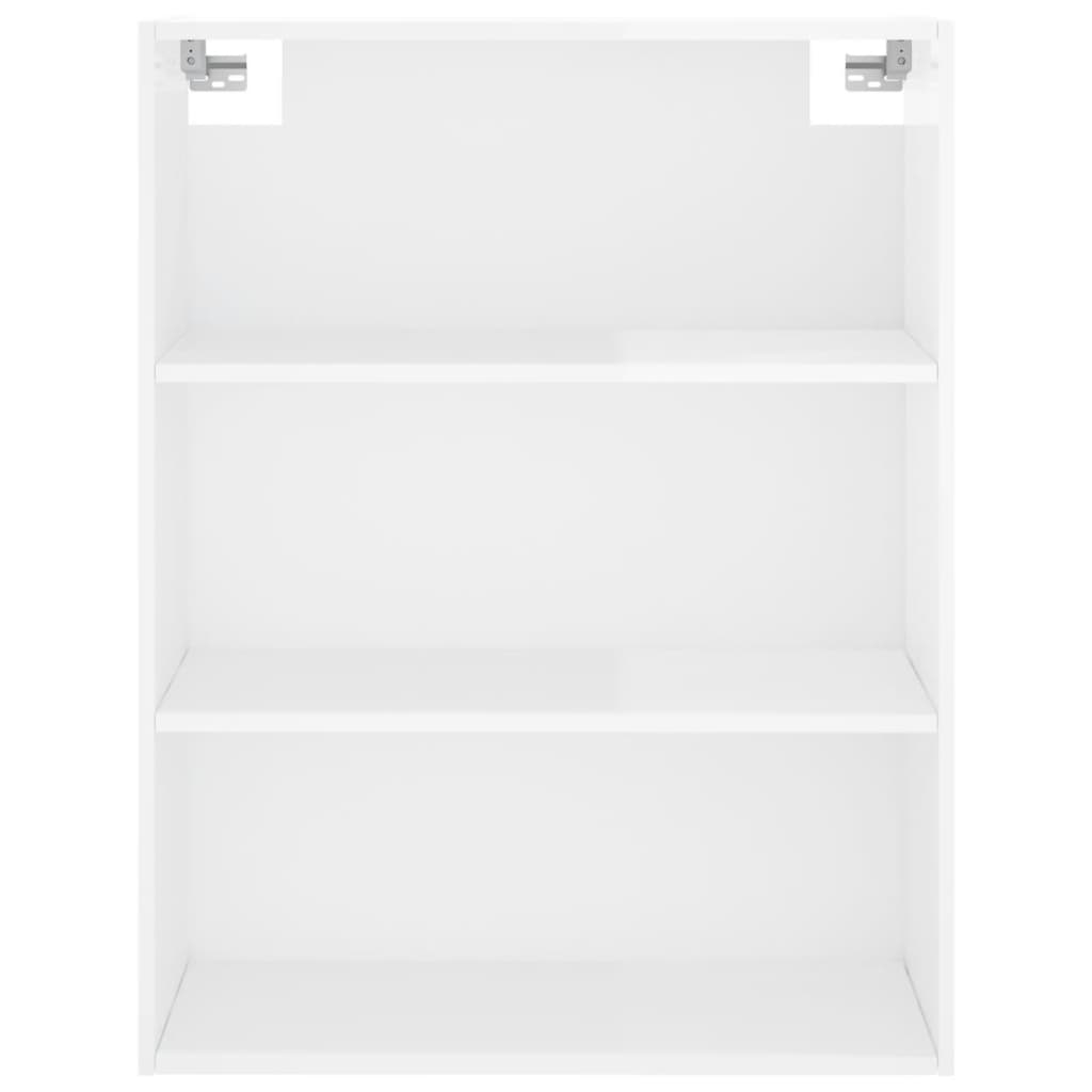 Högskåp Högglans Vit 69,5X34X180 Cm Konstruerat Trä