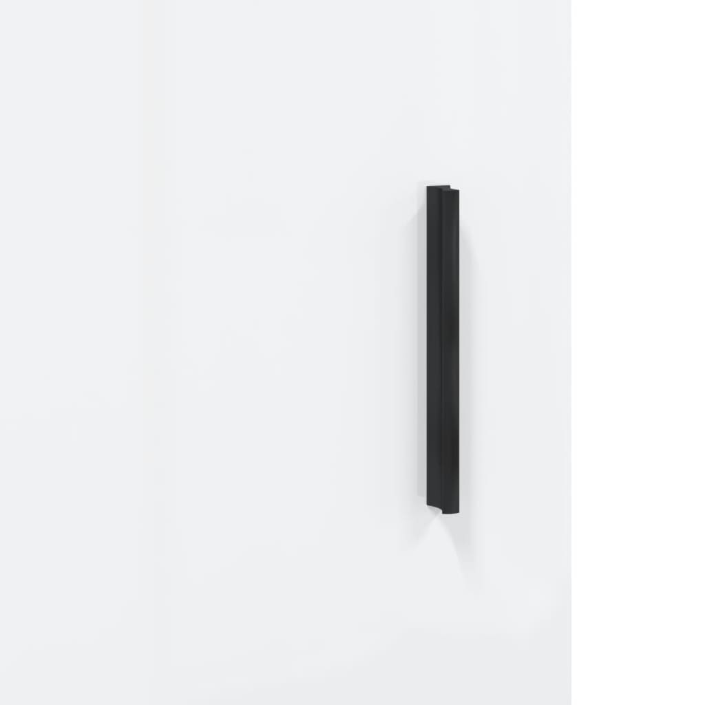 Högskåp Högglans Vit 69,5X34X180 Cm Konstruerat Trä