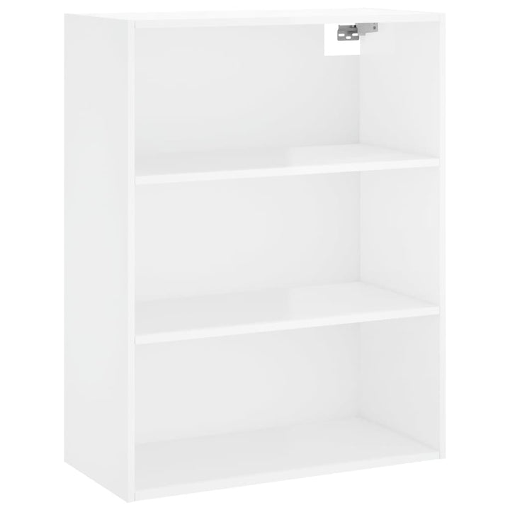 Högskåp Högglans Vit 69,5X34X180 Cm Konstruerat Trä