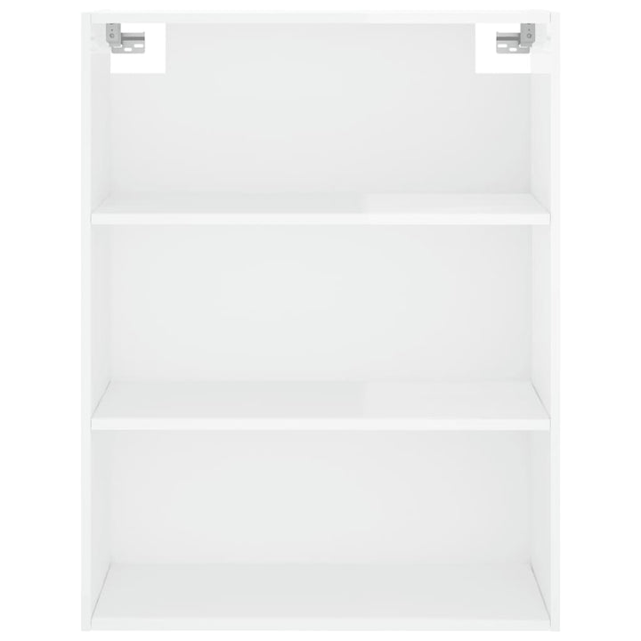 Högskåp Högglans Vit 69,5X34X180 Cm Konstruerat Trä
