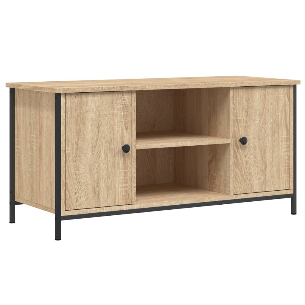 Tv-Bänk Sonoma-Ek 100X40X50 Cm Konstruerat Trä