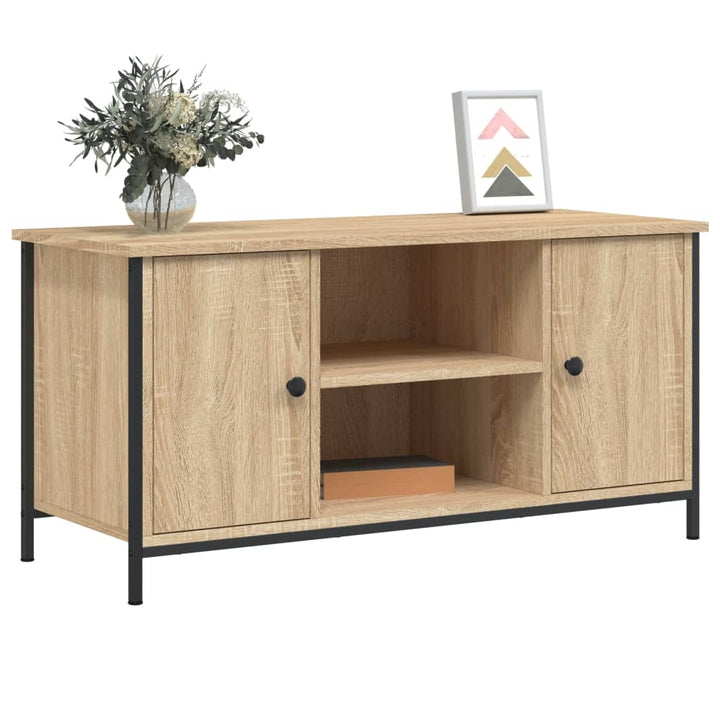 Tv-Bänk Sonoma-Ek 100X40X50 Cm Konstruerat Trä